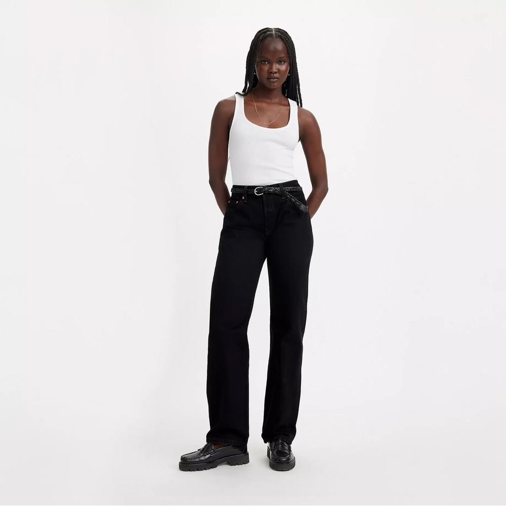 Levi’s 501® '90S WOMEN'S JEANS in Rinsed Blacktop Sz 26W 30L